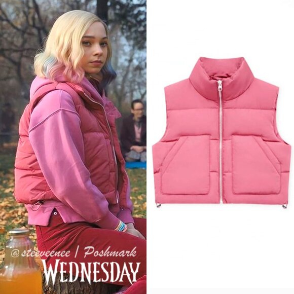 Pink Puffer Vest With Pockets ASO Enid Sinclair - Picture 2 of 7